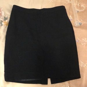 J Crew Factory Black Wool Skirt